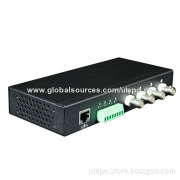 4-channel Video (BNC) to UTP (RJ45) Balun, No Power Required, Plug-and-play Function